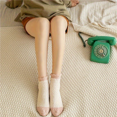 5 Pairs Colorblock Fuzzy Socks Comfy & Warm Women's Stockings