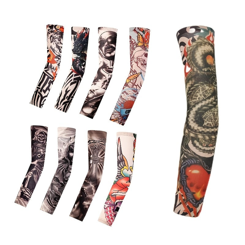 Men's Breathable Tattoo Sleeves Sun Protective Outdoor Activities