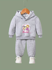 2pcs MOMS LIFE Hoodies Pants Set Sports Gift Girls