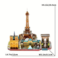 3D City Street View Metal Puzzle Model Kit