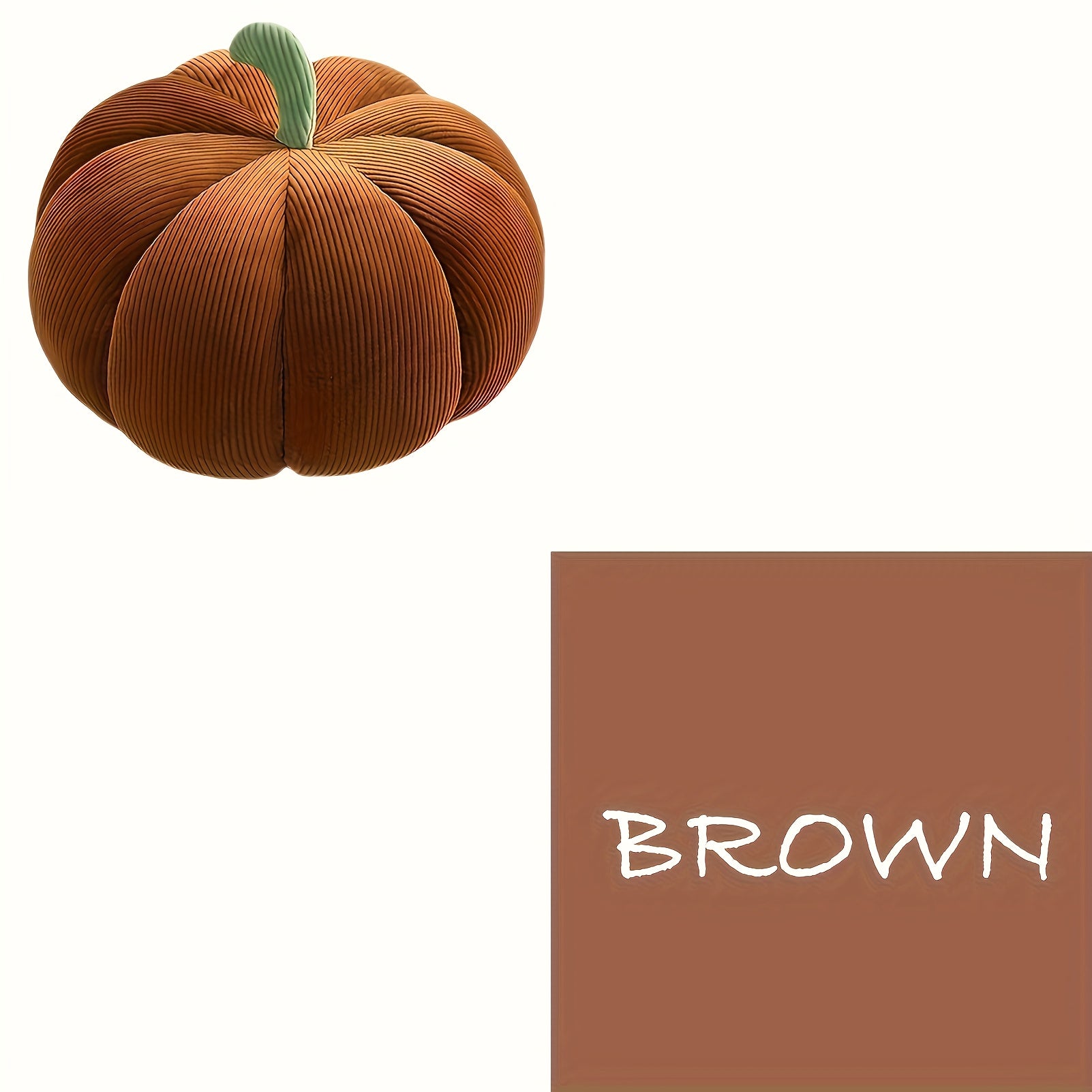 Striped Pumpkin Plush Toy 3D Fluffy Halloween Party Favors
