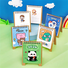 Cartoon Animal Mini Desk Calendar Desktop Ornament Punch Calendar Year