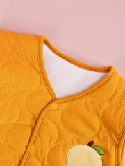 2pcs Cartoon Embroidery V Neck Vest