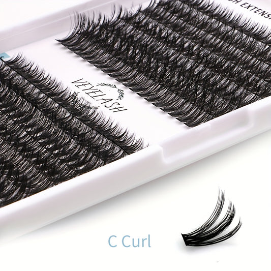 280pcs Wispy Cluster Lashes 8-16mm Mix Length Reusable False Eyelashes