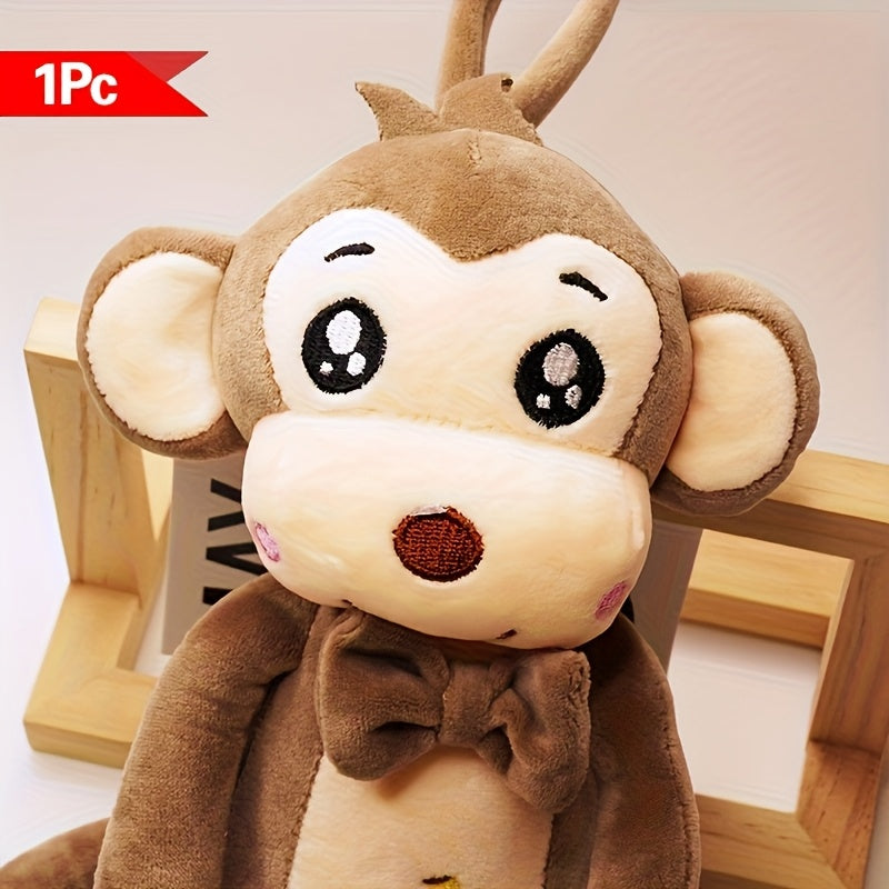 Adorable Monkey Plush Toy Soft & Cuddly Animal Friend for Playtime Festive Decor