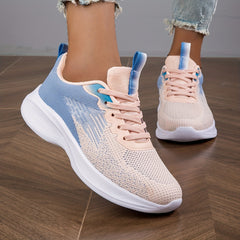 Ombre Soft Thick Sole Shock Absorption Mesh Sneakers