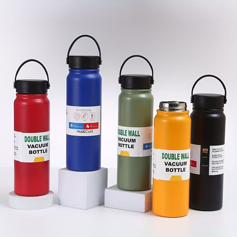 800ml Large Vacuum Water Bottle Stainless Steel Insulation Cup