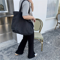 Large Canvas Shopping Shoulder Tote Bag Gym Sports Bag