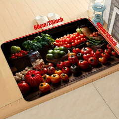 Pepper Pattern Rug Fruit Vegetable Floor Mat Polyester Carpet