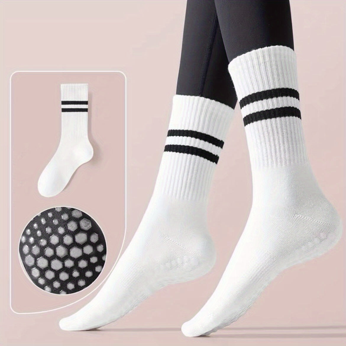 High Elastic Non Slip Silicone Sports Socks for Women