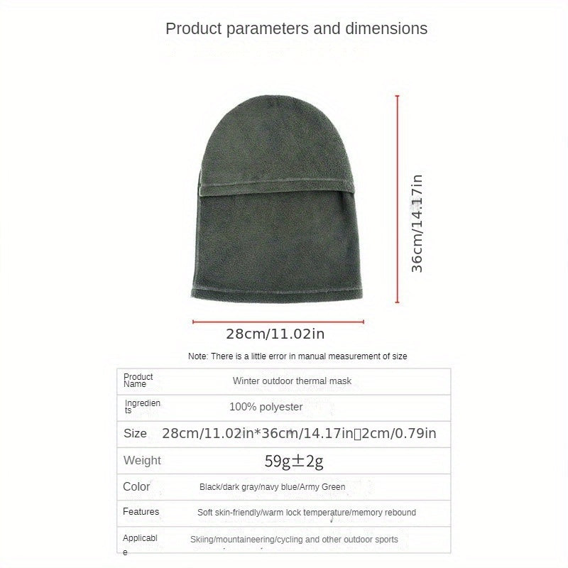 Windproof Outdoor Riding Hat with Neck Gaiter