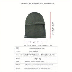 Windproof Outdoor Riding Hat with Neck Gaiter