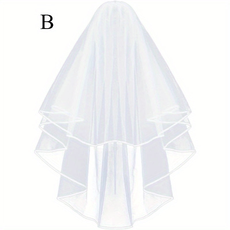 Tulle Veil Bridal Art & Photo Veil for Weddings Holiday Decorations