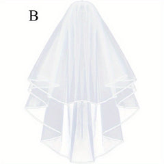 Tulle Veil Bridal Art & Photo Veil for Weddings Holiday Decorations