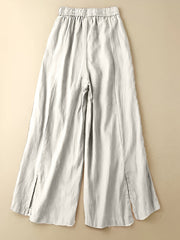 Drawstring Wide Leg Pants Casual Loose Pants Spring Fall
