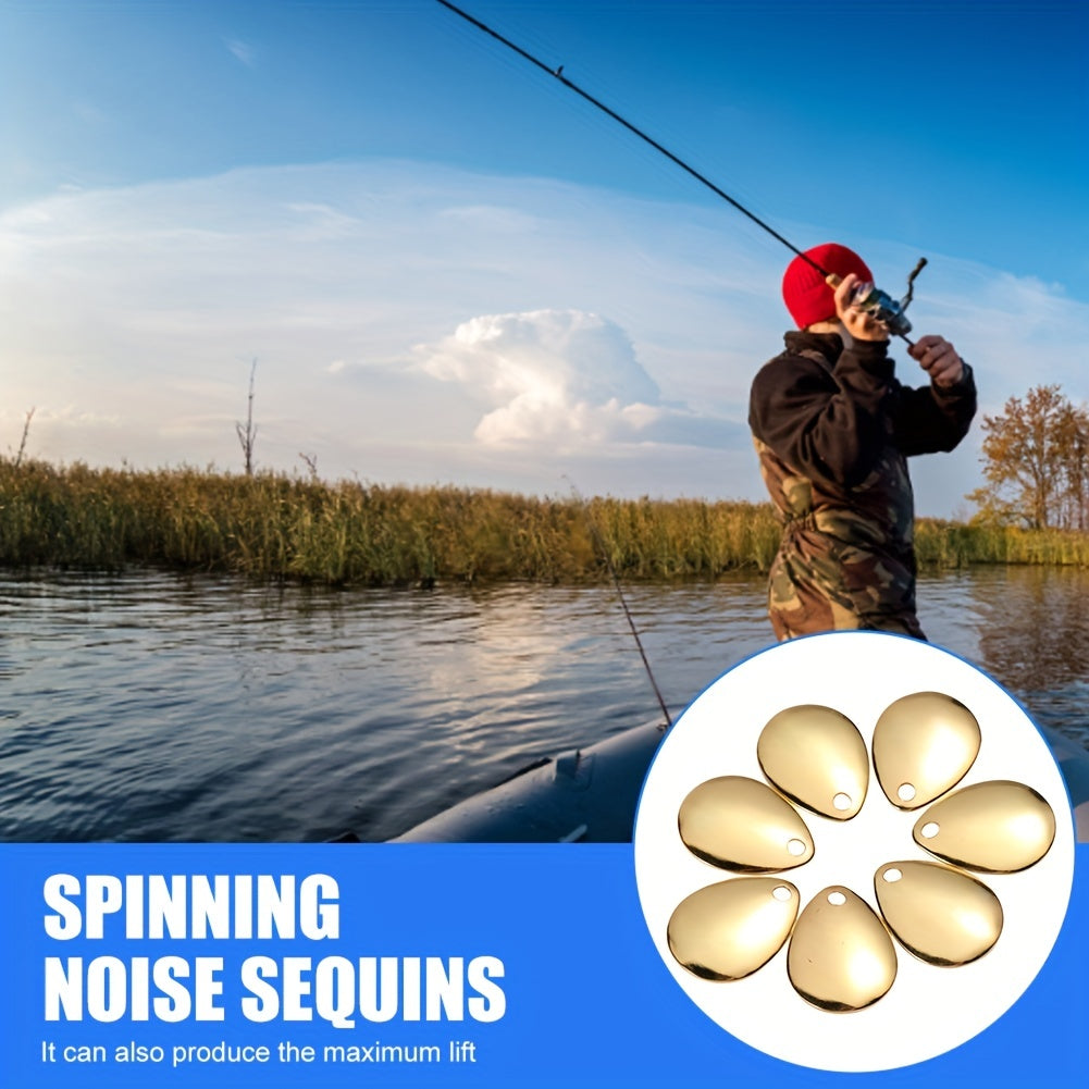 50pcs Fishing Spinner Blades Lures Making Accessories