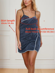 Cozy Fuzzy Nightdress V Neck Sleep Dress Women's Sleepwear
