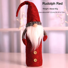 Christmas Rudolf Wine Bottle Bag Set