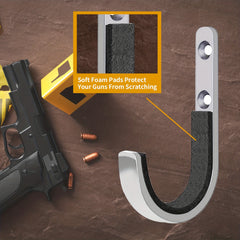 4pcs Heavy Duty Horizontal Wall Mounts with Padding