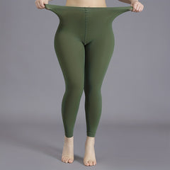 100D Solid Nylon High Rise Stretchy Tights