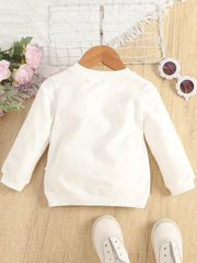 Toddler Baby Cartoon Graphic Pullover Sweatshirt