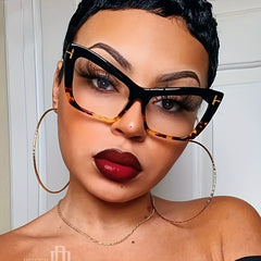Cat Eye Anti Blue Light Glasses for Women Men Block Frame