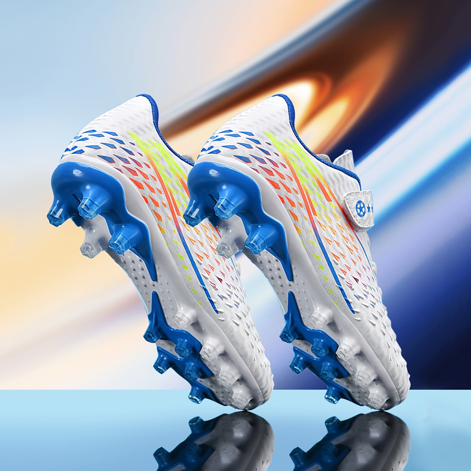 Boys' Non Slip Football Cleat with Spikes - Comfy Outdoor Soccer Shoes
