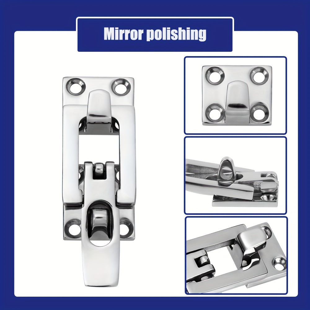 2pcs Marine Anti Rattle Latches Boat Door Hatch Hold Down 316 Stainless Steel