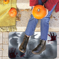Horror Man Shadow Runner Rug Non-slip Halloween Decoration Mat