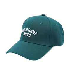 Embroidery Letter Duck Tongue Hat for Big Head Circumference