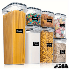 7pcs Kitchen Sealed Jars Refrigerated Odorless Plastic Fresh-keeping Box