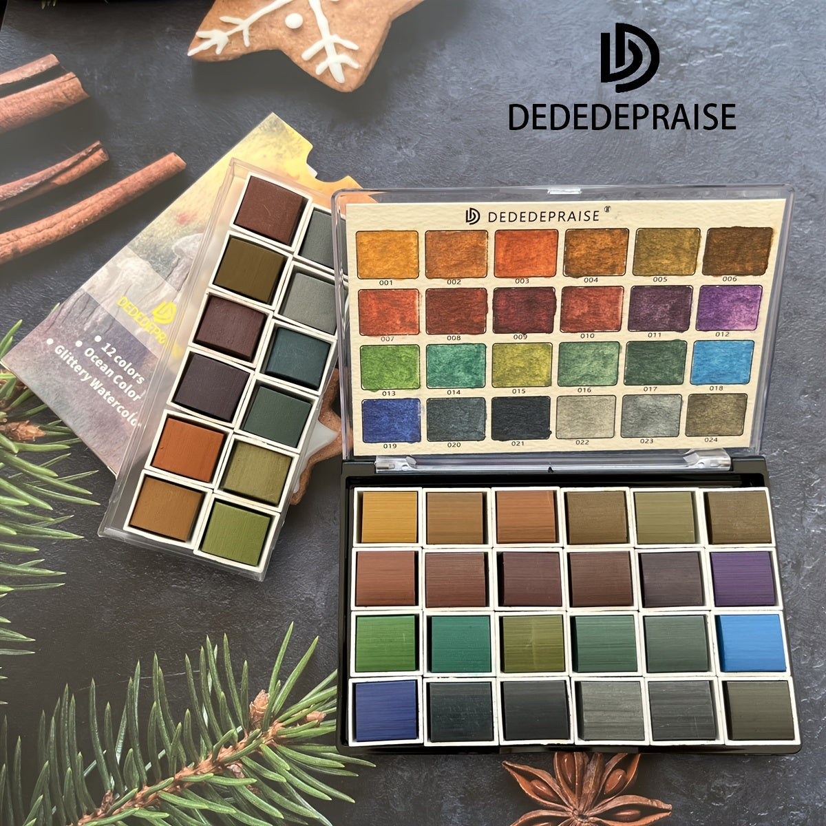 Dededepraise Retro Watercolors 12 24 Set