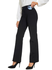 Straight Leg Trouser Pants - Office Wear