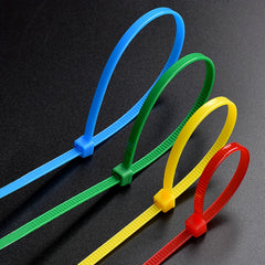 100pcs Colorful Self Locking Nylon Ties for Wire Management