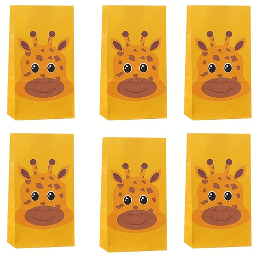 6pcs Cartoon Animal Candy Bags for Gifts and Retail Stores