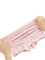 8pcs Cartoon Pattern Cotton Panties Breathable Kid's Underwear
