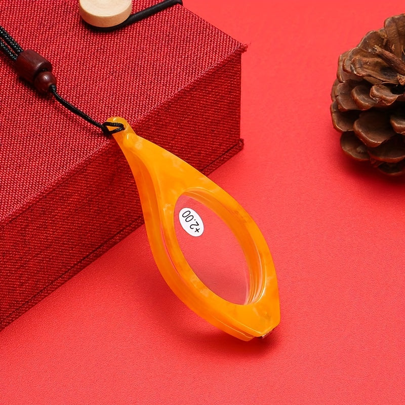 Fashionable Hanging Neck Reading Magnifying Glass for Elderly Men Women