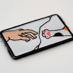 Funny Cat Morale Patch Fastener Hook & Loop for Backpack Vest Caps