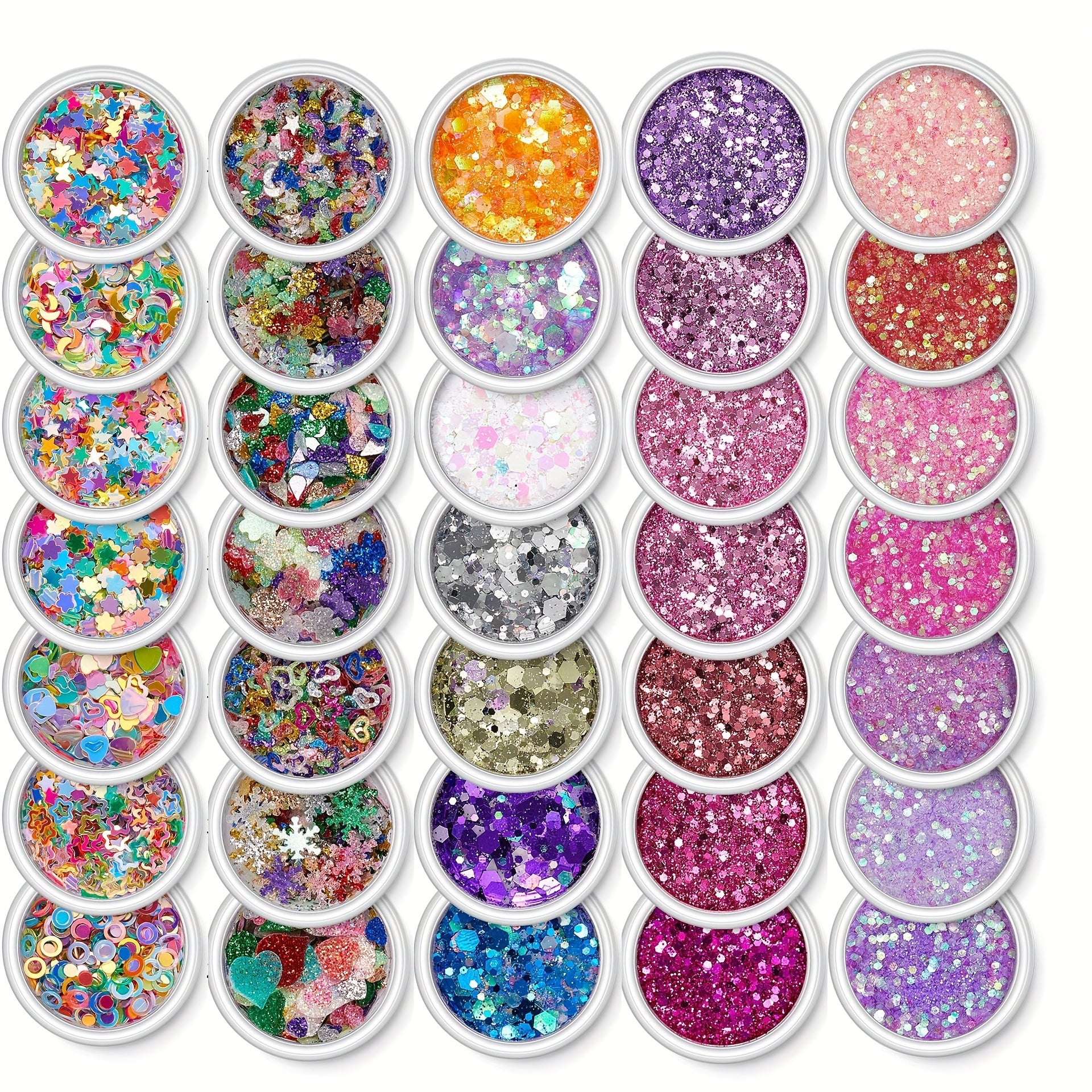 Glitter Powder & Gel for Face, Body, Hair - DIY Rave, Halloween, Slime