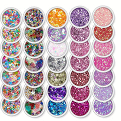 Glitter Powder & Gel for Face, Body, Hair - DIY Rave, Halloween, Slime