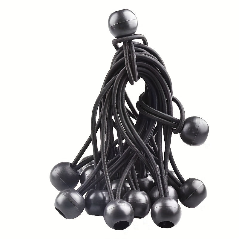 6pcs Plastic Ball Ropes Outdoor Tent Fixed Ball Rope Elastic Strap