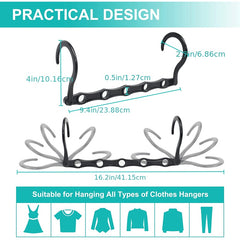 Multifunctional Non slip Windproof Hanger Creative Five hole Magic Hanger