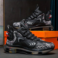 Men's Lace up Sneakers Casual Running Shoes With Air Cushion