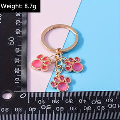 Cat Paw Keychain Footprints Accessory Girls Women