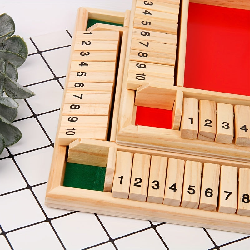Wooden Number Dice Party Drinking Game Toys Board Game Props