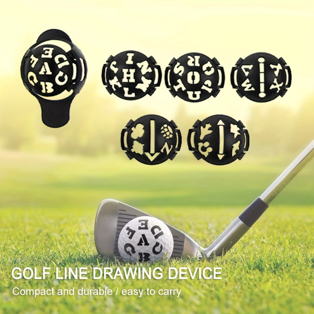 7pcs Golf Ball Liner Drawing Alignment Marker Golf Training Aids