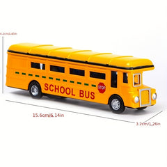 70 Alloy Single-layer Bus Model Toy Car Decoration