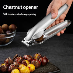 1pc Stainless Steel Walnut Clip for Kitchen and Outdoor Use