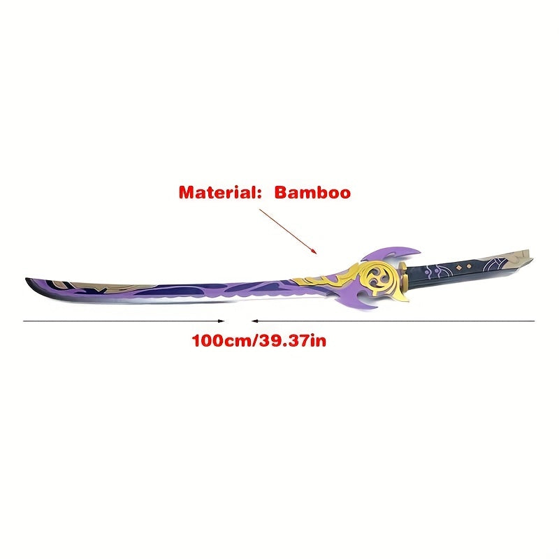 Bamboo Sword For Costume And Cosplay With Stand