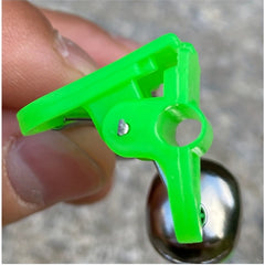 20pcs Double Ringing Fishing Bell Plastic Clip Buckle Sea Fishing Pole Tackle